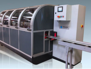 Automatic deburring machine / for steel or aluminum profile / tube