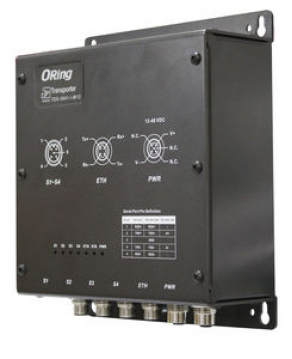 Ethernet device server / serial / DIN rail - 4-port | TDS-5041-I-M12 | RS-422/485
