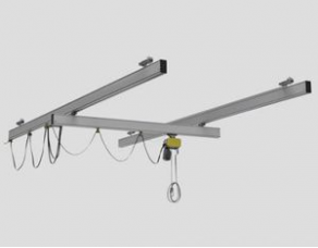 Single-girder overhead traveling crane / aluminum - max. 630 kg