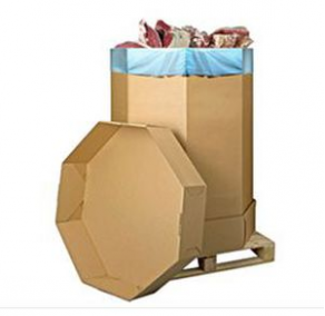 Cardboard crate / for heavy loads