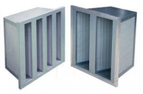 Panel filter / air / fiberglass - max. 350 °C, 292 - 400 mm | MVHT series