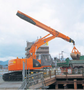 Fixed telescopic arm for excavator