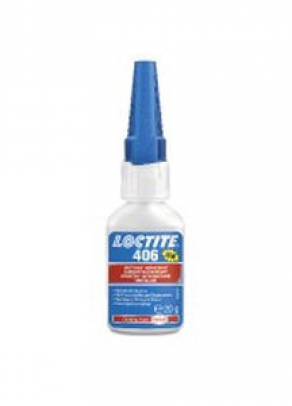Cyanoacrylate adhesive / instant / low-viscosity / for rubber and plastic applications - -40 °C ... +120 °C | Loctite 406