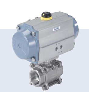 Ball valve / pneumatically-actuated - DN 10 - 100, max. 8 bar | 8805 series