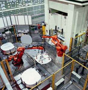 Blank destacker-stacker / for press
