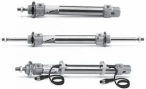 Pneumatic cylinder / single-acting / double-acting / miniature - ø 8 - 25 mm, 10 - 1 000 mm, 1 - 10 bar | 16, 24, 25 series