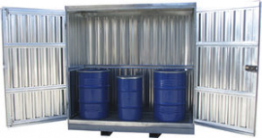 Security storage container for hazardous products (galvanized steel) - max. 6 925 x 2 200 x 2 440 mm