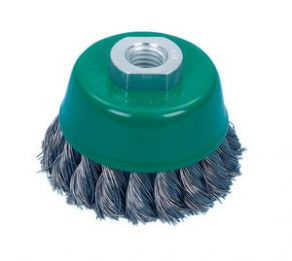 Cup brush / for cleaning / for deburring / for grinding processes
