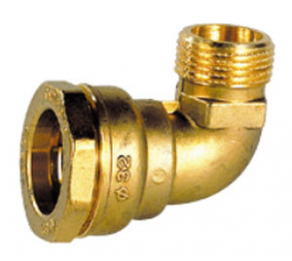 Male fitting / elbow / brass - DN 20 - 75, PN 10 - 16, 4 - 40 °C | 867 series