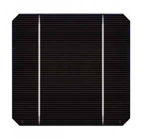 Monocrystalline photovoltaic solar cell - 125 x 125 mm, 2.41 - 2.65 W 