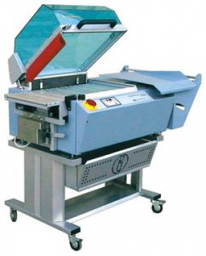 Bell type packaging machine / with heat shrink film / semi-automatic - 420 x 550 x 200 mm, 4 - 6 p/min | Dibipack 4255 EV MR PLUS