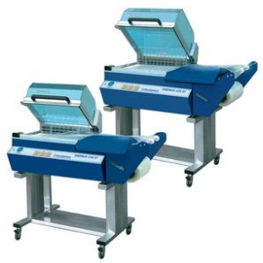 Bell type packaging machine / with heat shrink film / semi-automatic - 4 - 6 p/min | Dibipack 3246 STX, Dibipack 4255 STX
