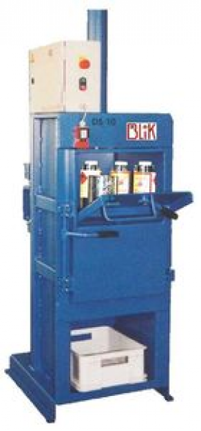 Vertical baling press / single-chamber / can - max. 10 kN | DS series