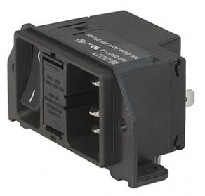 Power entry module with switch / integrated - 10 A, 250 - 250 VAC | DD21