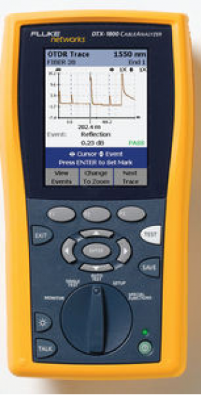 OTDR module for fiber optic testing - DTX Compact OTDR Fluke Networks