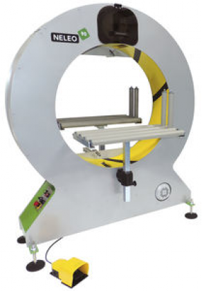 Orbital stretch wrapper / semi-automatic / stretch film - máx. ø 740 mm, 625 x 625 mm | Neleo 90