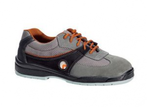 Toe-cap safety shoes / leather / aluminum / textile - KENTIA