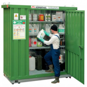Security storage container for hazardous products - 2 350 x 915 x 2 340 mm