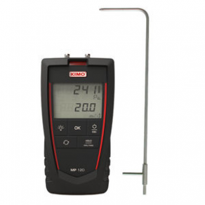 Digital pressure gauge / portable - ±1000 Pa, 0-40 m/s | MP 120