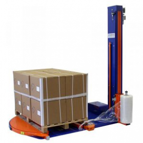 Turntable stretch wrapper / semi-automatic / pallet / with E-shaped top - max. 10 rpm, max. 1500 x 2500 x 2250 mm | FP ECO T 1.5