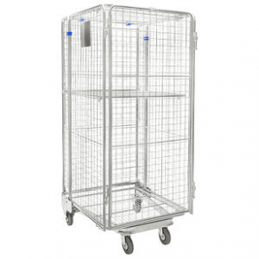 Steel roll container / lockable / nesting - 720 x 825 x 1 740 , max. 500 kg | Cargo SAFE