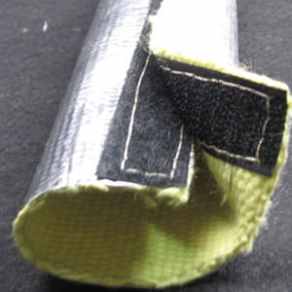 Tubular sleeving / Kevlar® / aluminium / with Velcro® closure - ID 10 - 310 mm