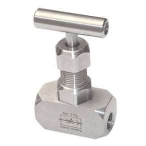 Needle valve / stainless steel - PTFE