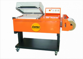 Packaging machine with heat shrink film / bell type / semi-automatic - max. 450 x 300 mm, max. 13 p/min | W13-L ECONOMY