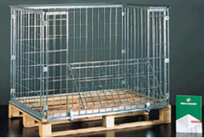 Wire mesh pallet box - max. 800 kg, 1 220 x 1 020 x 1 030 mm | PALL 100xxx series