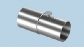 Stainless steel plug / hose - ø 45 - 80 mm