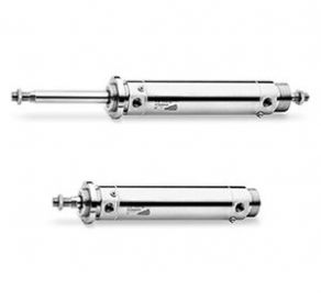 Pneumatic cylinder / single-acting / double-acting / stainless steel - ø 32 - 63 mm, 25 - 800 mm, 1 - 10 bar | 97 series