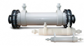Shell-and-tube heat exchanger - 7 - 107 m²; PFA, PVDF, ECTFE, PP | Thermoron©