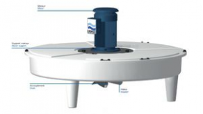 Vertical agitator / floating / high-speed / wastewater - EUROMIX,  3-22kW / 4-30CV