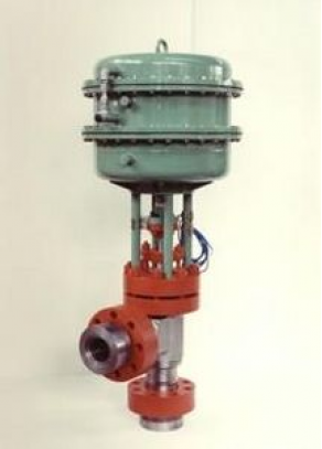 Air-operated valve / corner - 25 MPa