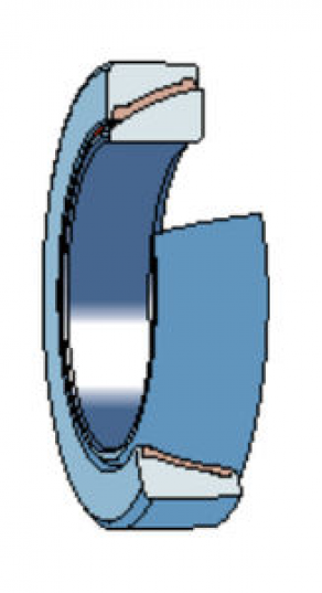 Angular-contact spherical plain bearing
