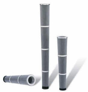 Dust filter cartridge / for air / for gas / pleated - ø 120 mm | 120 NK series