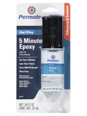 Epoxy adhesive - 5 min, max. 3 400 psi | Permatex® PermaPoxy&trade; 5