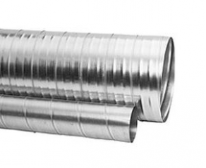 Rigid air duct / spiral / galvanized steel - SR