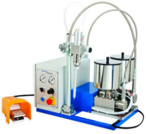 Resin mixer-dispenser / with piston pump - LC50FR series