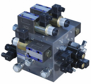 Hydraulic drilled block