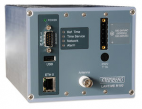 DIN rail mount NTP server Network Time Protocol - 10/100 Mbps, GPS | LANTIME M100/GPS