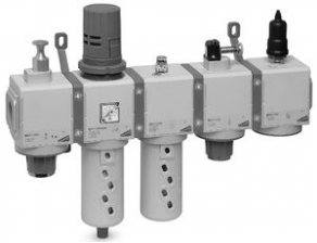 Compressed air filter-regulator-lubricator - G3/8 - G1 | MX series