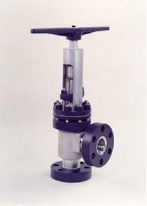 Manually-operated valve / corner - 32.5 MPa