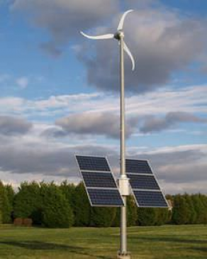 Diesel solar wind turbine - 2.4 kW | Skystream Hybrid 6