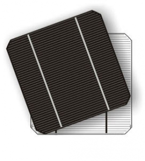 Monocrystalline photovoltaic solar cell - 125 x 125 mm