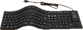 Silicone keyboard / waterproof - 495 x 138 x 12 mm