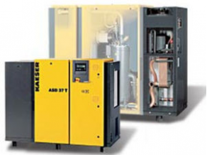 Screw compressor / stationary / with refrigerant dryer - 72 - 858 cfm, max. 217 psig | ASD T, DSD T series 