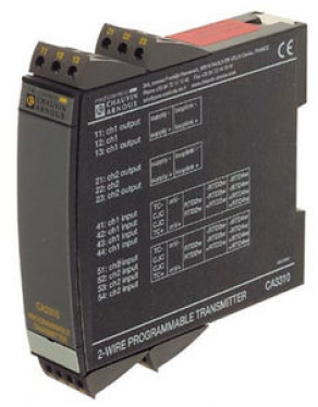 Programmable temperature transmitter / DIN rail mount - Pyrocontrole