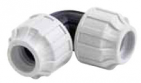 Compression fitting / elbow / plastic - DN 16 - 110