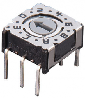 Rotary switch / coded / PCB - 3.65 x 7.4 x 7.4 mm | P36THR